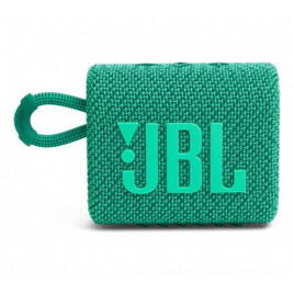 Caixa de Som Portátil JBL Go Eco 3 com Bluetooth e À Prova de Poeira e Água
