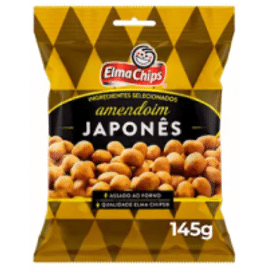 3 Unidades Amendoim Japonês Elma Chips Pacote 145g