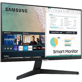 Monitor Smart Samsung 24'' IPS SmartHub Bluetooth HDR Plataforma Tizen AirPlay 2 Full HD HDMI VESA - LS24AM506NLMZD
