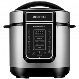 Panela Elétrica de Pressão Mondial Digital Master Cooker PE-40 3L - Preta/Inox