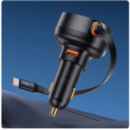 Carregador Veicular Baseus com Cabo USB C 60W