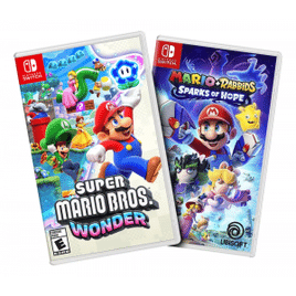 Combo Jogos Super Mario Bros Wonder e Jogo Mario Rabbids Sparks Of Hope - Nintendo Switch