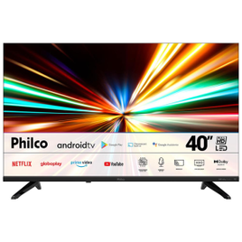 Smart TV LED 40" Full HD Philco Android TV HDR Chromecast Built In Processador Quad-core - PTV40E30AGSF