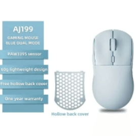 Mouse Gamer sem Fio Ajazz AJ199 com Switch Huano Sensor PAW3395