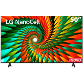 Smart TV 50" 4K LG NanoCell Bluetooth ThinQ AI Alexa Google Assistente Airplay 3 HDMIs - 50NANO77SRA