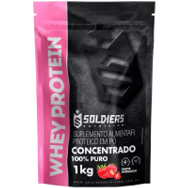 Whey Protein Concentrado 1kg Importado - Soldiers Nutrition