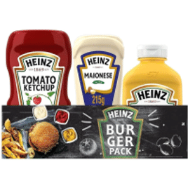 KIT TOP: Ketchup, Mostarda e Maionese Heinz Promo Pack