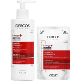 Vichy Dercos Energy+ Kit - Shampoo + Shampoo Refil