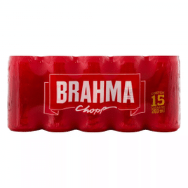 4 Packs Cerveja Brahma Chopp Lager Lata 269ml 15 Unidades Cada