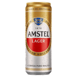 3 Unidades Cerveja Amstel Lager Lata 350ml