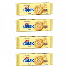 4 uniadades Biscoito Cookie Nestlé Galak - 60g