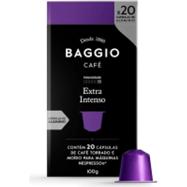 4 Caixas Cápsulas de Café Extra Intenso Baggio Café - 20 Unidades Cada