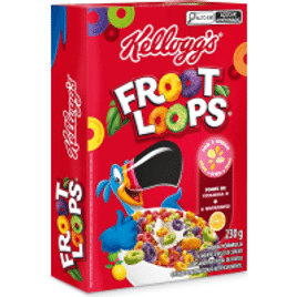 2 Pacotes Cereal Froot Loops Sabor de Frutas Kellogg’s 230g