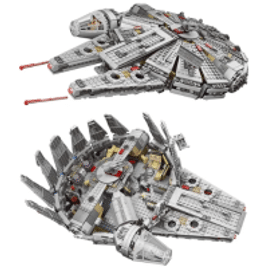 Brinquedo Blocos de Montar Spaceship Bricks Millennium Falcon 75105 - 1381 peças