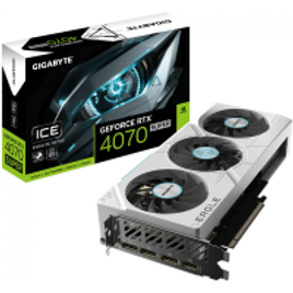Placa de Video Gigabyte NVIDIA GeForce RTX 4070 Super Eagle OC ICE, 12GB, GDDR6X, DLSS, Ray Tracing, GV-N407SEAGLEOC ICE-12GD