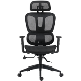 Cadeira de Escritório Dr.Office Business Mesh 2D com 7cm de altura ajustável Suporta até 120kg