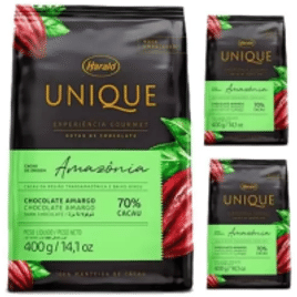 Kit 3 Chocolate Harald Unique Amazonia 70% - 400gr