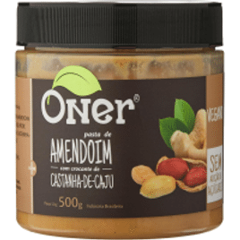 Pasta De Amendoim Com Crocante De Cajú Oner - 500g