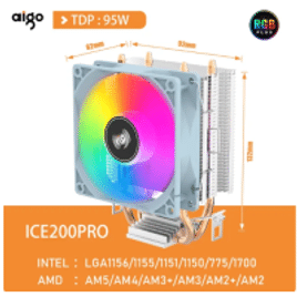 Air Cooler Aigo RGB ICE200PRO