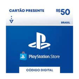 PlayStation Cartão Presente de R$50,00 com 30% de desconto