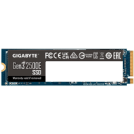 SSD Gigabyte Gen3 2500E 500GB PCIe 3.0x4 NVMe1.3 Leitura: 2300MB/s e Gravação:1500MB/s - G325E500G