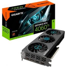 Placa de Vídeo RTX 4060 Ti Eagle Gigabyte NVIDIA GeForce 8 GB GDDR6 DLSS Ray Tracing - GV-N406TEAGLE-8GD G10