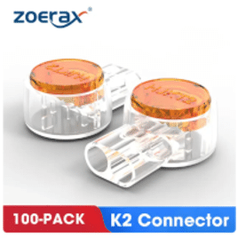 Conector Splice ZoeRax K2 100 Peças