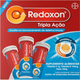 Redoxon Tripla Ação com Vitamina C Vitamina D e Zinco 30 Comprimidos