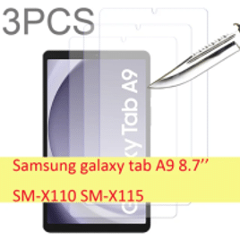 Película Protetora de Tela de Vidro Temperado para Samsung Galaxy Tab A9 8.7" HD Anti-Risco