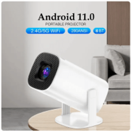 Projetor Portátil P30 Android 11 Wi-Fi Bluetooth