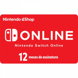 Gift Card Assinatura Nintendo Switch Online - 12 Meses
