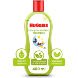 2 Unidades Shampoo infantil Huggies Chá de Camomila 400ml