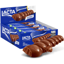 Chocolate Lacta ao Leite – Caixa com 12 Unidades de 34g