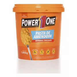 Pasta de Amendoim Crocante Integral Power 1 One Pote 1,005kg