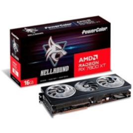 Placa de Vídeo RX 7800 XT Hellhound PowerColor AMD Radeon 16GB GDDR6 Ray Tracing - RX7800XT 16G-L/OC