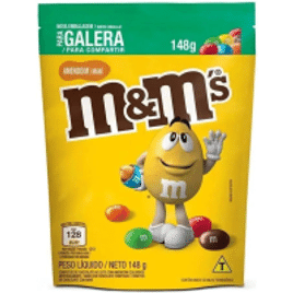 2 Pacotes Amendoim Sabor Chocolate M&Ms Mars - 148g