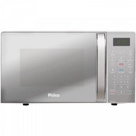 Micro-Ondas Philco 20L Branco com Porta Espelhada - PMO23EB 110V
