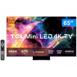 Smart TV TCL 65" QLED Mini LED 4K - 65C845