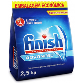 Detergente em Pó Para Lava Louças Finish Advanced 2,5kg