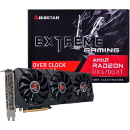 Placa de Vídeo Biostar AMD Radeon RX 6700 XT OC 12GB - VA67S6TML9