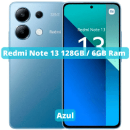 Smartphone Xiaomi redmi note 13 4G 6GB RAM 128GB Versão Global