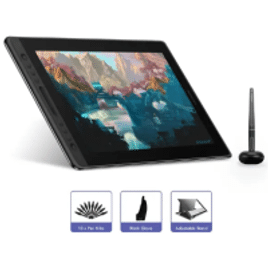 Tablet para Desenho Huion-Kamvas Pro 16 Monitor Gráfico 15,6" com Suporte