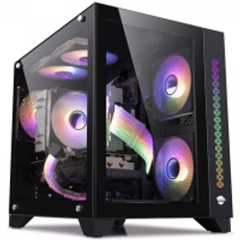 Gabinete Gamer Ninja Tsume Cube Mid Tower RGB Vidro Temperado ATX Sem Fonte