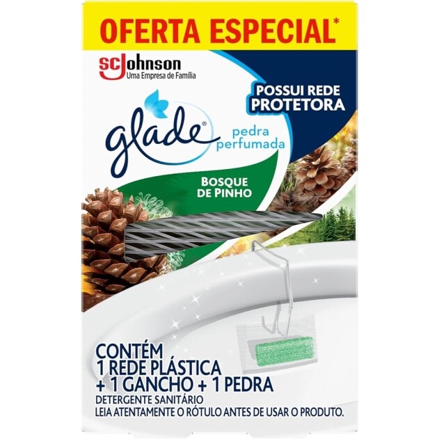 Glade Desodorizador Sanitário Pedra Bosque de Pinho 25g