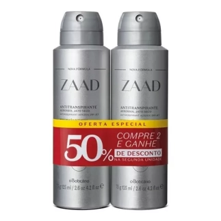 2 Kits Desodorante Antitranspirante Zaad (4 Unidades)