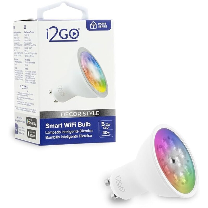 Lâmpada Inteligente Smart Lamp Spot Dicroica Wi-Fi LED I2GO - I2GO Home