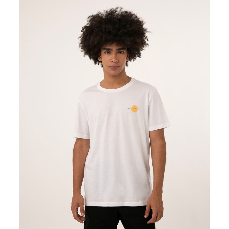 Camiseta Tucano "Preserve" Manga Curta Gola Careca Branca