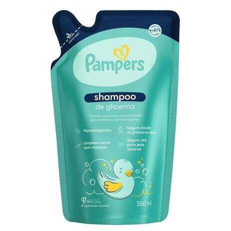Refil Shampoo Hipoalergenico Pampers de Glicerina