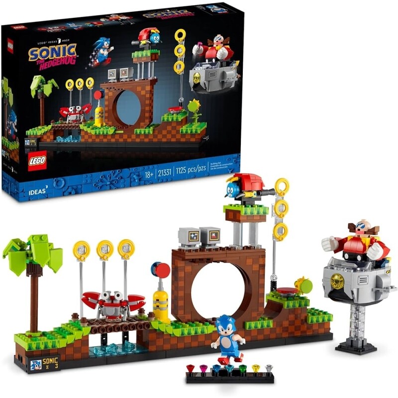 Brinquedo LEGO Ideas: Sonic the Hedgehog - Green Hill Zone 1125 Peças 21331