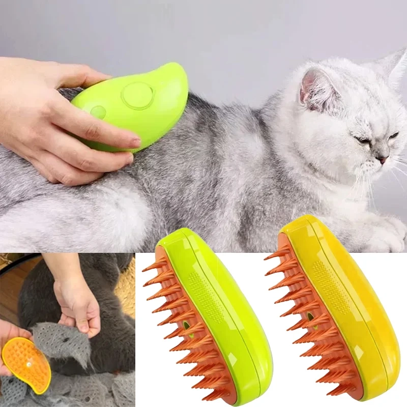 Escova de Vapor Elétrica para Gatos